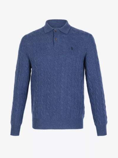 Ralph Lauren Ralph Lauren Kabeltrui polo - Middelblauw