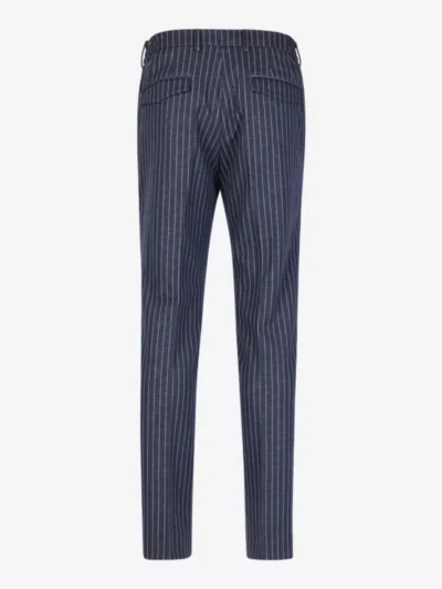 Seven Dials Seven Dials chino stripe mix and match - Donkerblauw