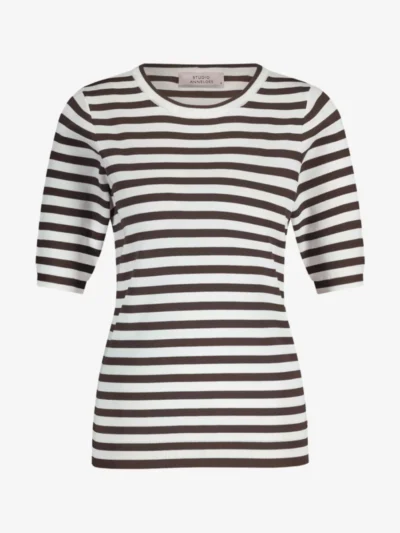 Studio Anneloes Studio Anneloes Tshirt lm - Donkerbruin