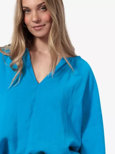 Studio Anneloes Studio Anneloes Blouse - Aquablauw