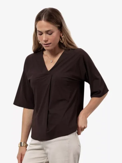 Studio Anneloes Studio Anneloes Top km - Donkerbruin
