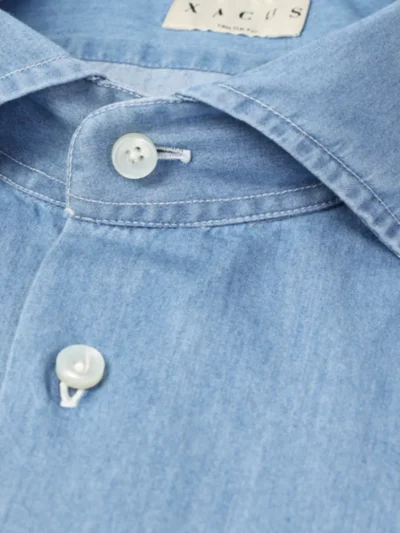 Xacus Xacus Shirt Denim - Lichtblauw