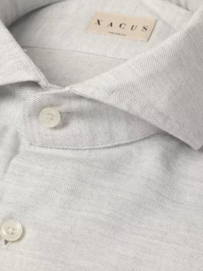 Xacus Xacus Shirt Flannel - Lichtgrijs