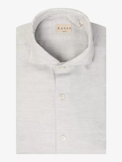 Xacus Xacus Shirt Flannel - Lichtgrijs