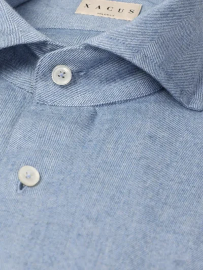 Xacus Xacus Shirt Flannel - Middelblauw