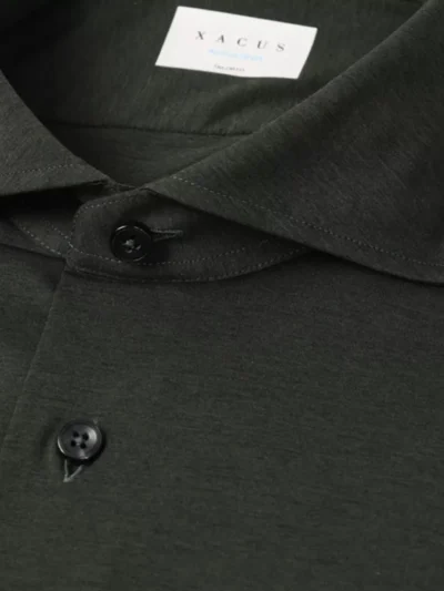 Xacus Xacus Active Dress Shirt - Donkergroen