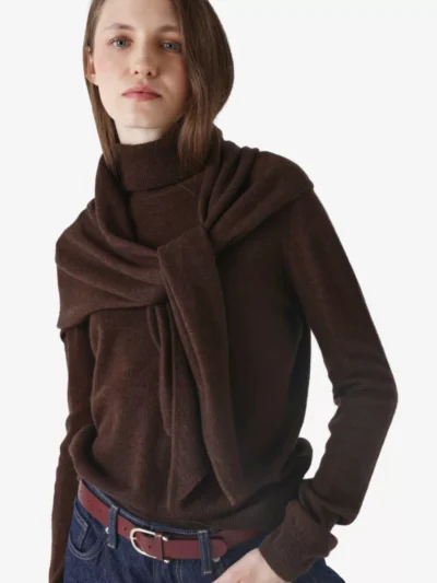 Absolut cashmere Absolut cashmere Sjaal - Donkerbruin