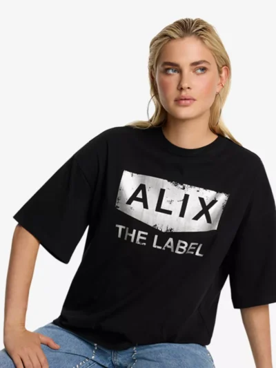 Alix The Label Alix The Label Tshirt - Zwart