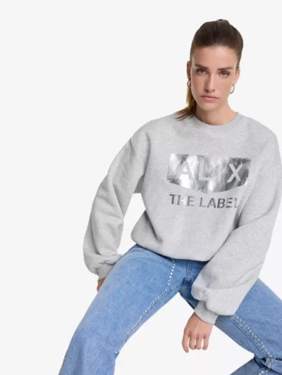 Alix The Label Alix The Label Sweater - Lichtgrijs
