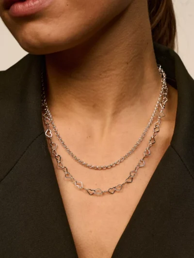 Anna + Nina Anna + Nina Ketting - Zilver