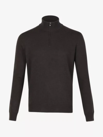 Corneliani Corneliani Pullover half zip - Donkerbruin