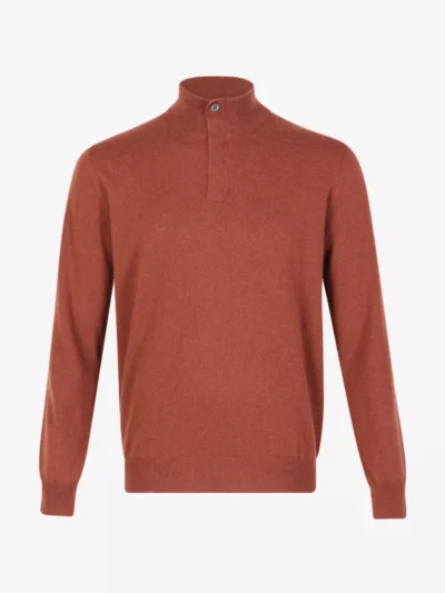 Corneliani Corneliani Pullover half zip - Roestbruin