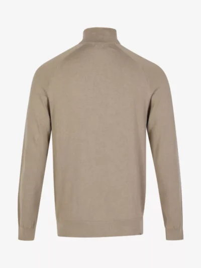 Denham Denham SCISSOR RAGLAN HALF ZIP LLB - Taupe