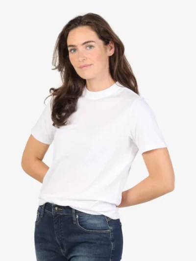 Denham Denham Tshirt km - Wit