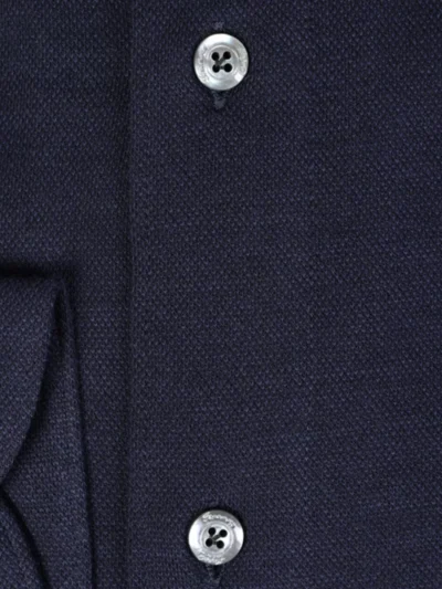 Finamore Finamore Shirt jersey - Donkerblauw