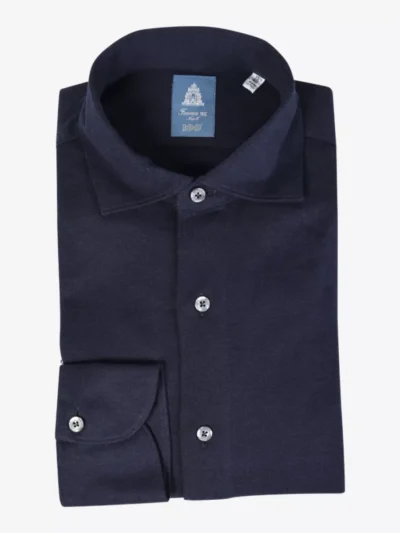 Finamore Finamore Shirt jersey - Donkerblauw