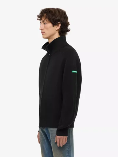 Flâneur Flâneur Vest gebreid - Zwart