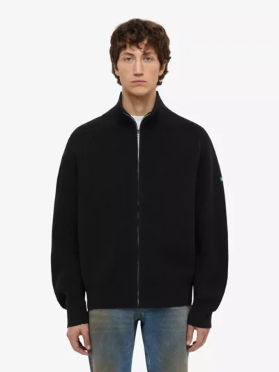 Flâneur Flâneur Vest gebreid - Zwart