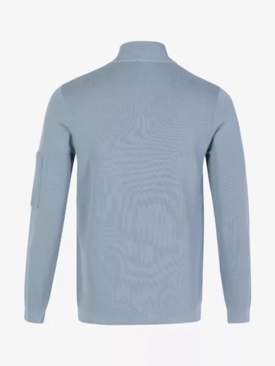 Genti Genti Trui halfzip - Lichtblauw
