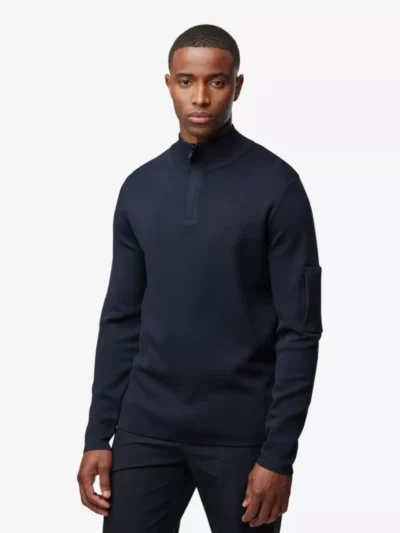 Genti Genti Trui halfzip - Navy