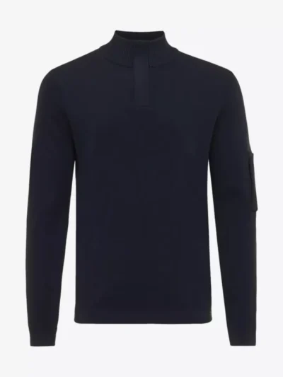 Genti Genti Trui halfzip - Navy