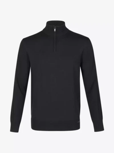 Genti Genti Trui halfzip - Zwart