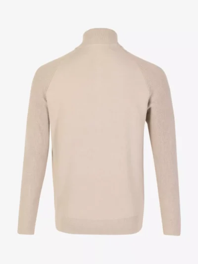 Genti Genti Trui halfzip - Beige