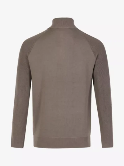 Genti Genti Trui halfzip - Taupe