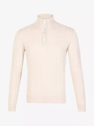 Gran Sasso Gran Sasso Trui knopen - Beige