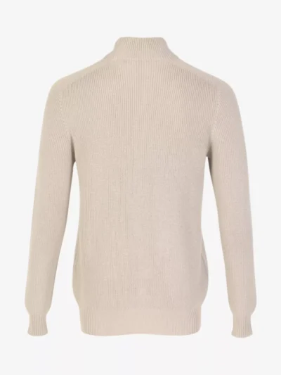 Gran Sasso Gran Sasso Trui halfzip - Beige