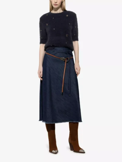 Luisa Cerano Luisa Cerano Kurzarm-Pullover mit Steinen - **00