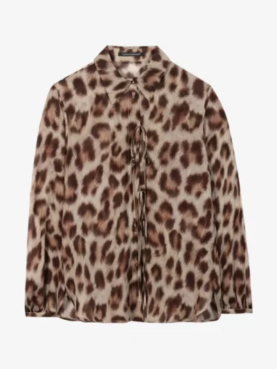 Luisa Cerano Luisa Cerano Hemdbluse mit Animal-Print - **00