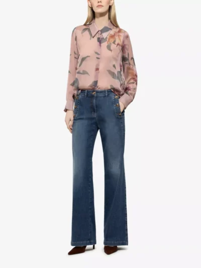 Luisa Cerano Luisa Cerano Seidenbluse mit Flower-Print - **00