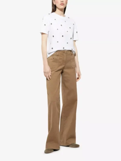 Luisa Cerano Luisa Cerano T-Shirt mit Perlendetails - **00