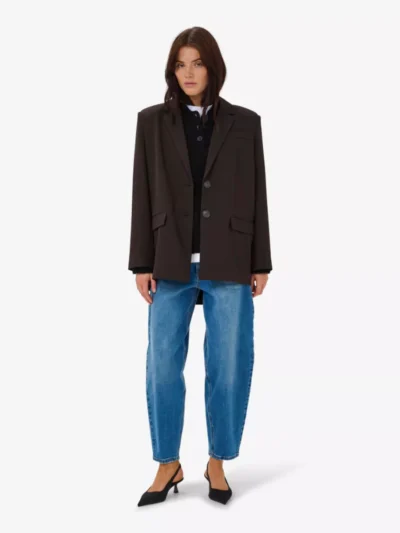 My Essential Wardrobe My Essential Wardrobe Blazer - Donkerbruin