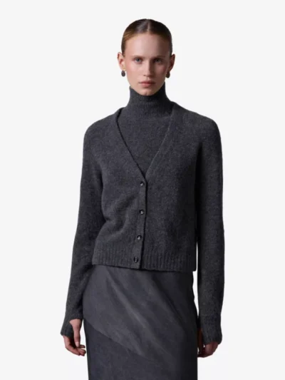 Roberto collina Roberto collina Vest - Antraciet