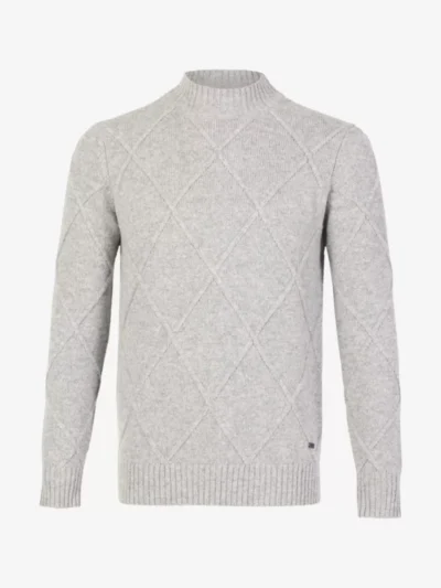Seven Dials Seven Dials Trui Turtleneck - Lichtgrijs