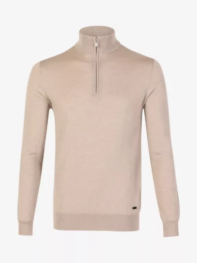 Seven Dials Seven Dials Trui Halfzip - Bruin