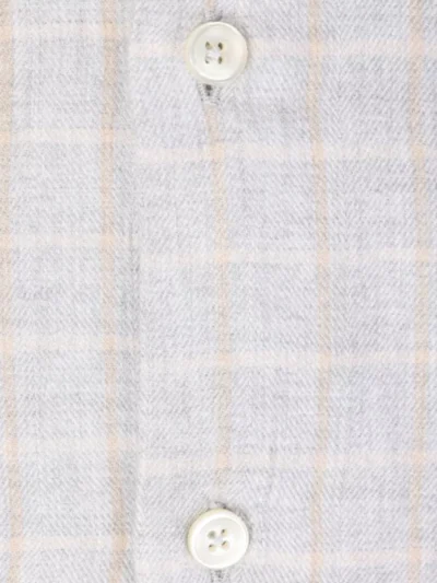 Xacus Xacus Flannel Shirt - Lichtgrijs