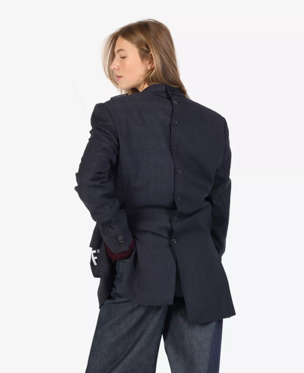 1/off paris Blazer - Middelblauw 4 1/off paris 1/off paris Blazer - Middelblauw