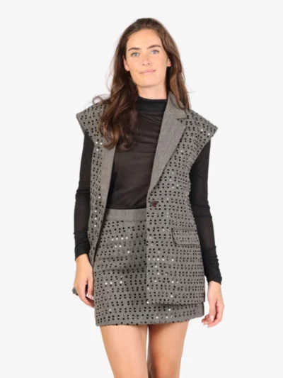 Aaiko Aaiko Gilet - Donkergrijs
