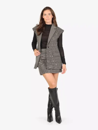 Aaiko Aaiko Gilet - Donkergrijs