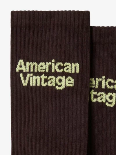 American vintage American vintage Sokken - Donkerbruin