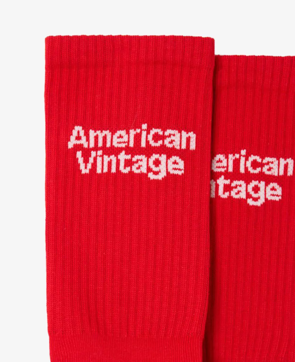 American vintage Sokken - Rood 2 American vintage American vintage Sokken - Rood
