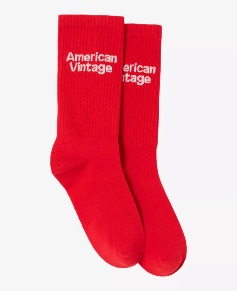 American vintage Sokken - Rood 1 American vintage American vintage Sokken - Rood