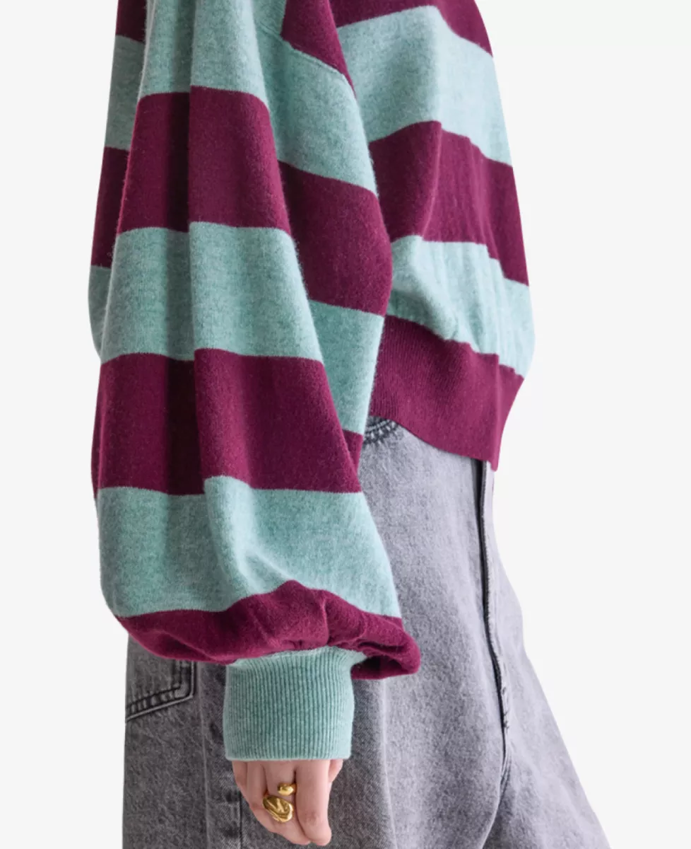 Bellerose Trui - Bordeaux 4 Bellerose Bellerose Trui - Bordeaux