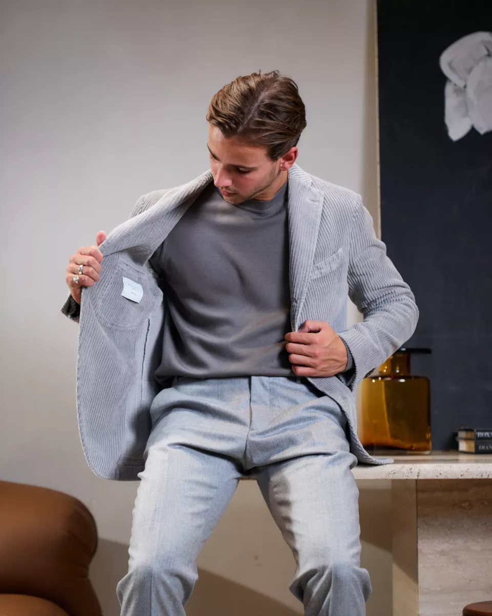 Boglioli Colbert rib - Middelgrijs 5 Boglioli Boglioli Colbert rib - Middelgrijs