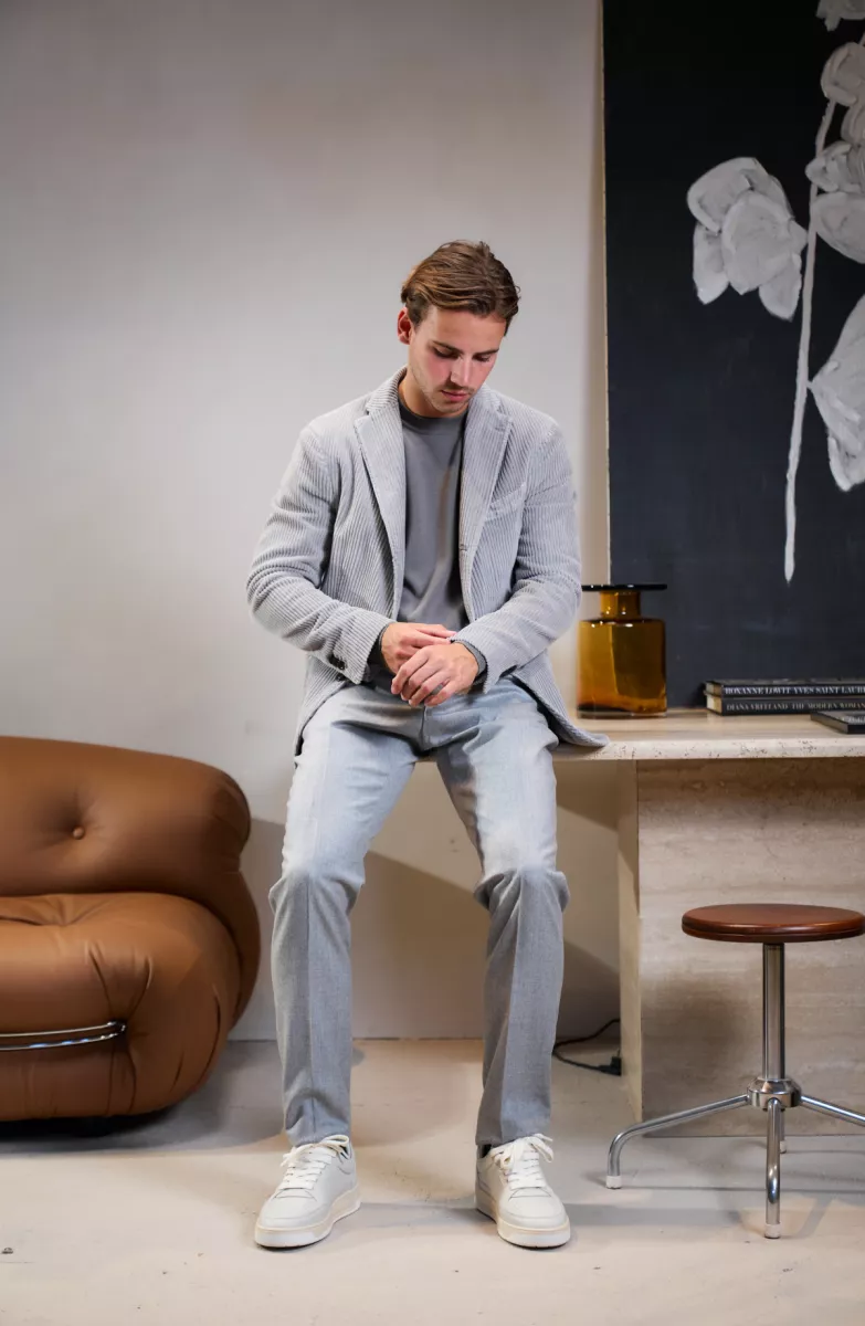 Boglioli Colbert rib - Middelgrijs 4 Boglioli Boglioli Colbert rib - Middelgrijs