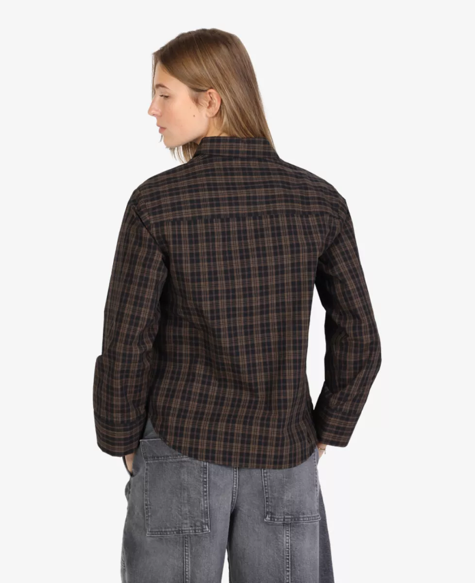 co'couture Blouse - Donkerbruin 3 co'couture co'couture Blouse - Donkerbruin