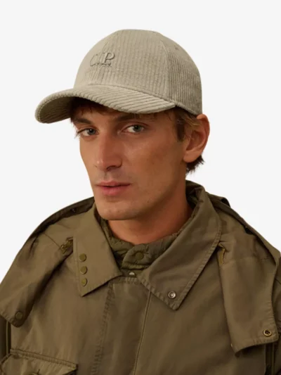 C.P. Company C.P. Company Cap corduroy - Middelgrijs